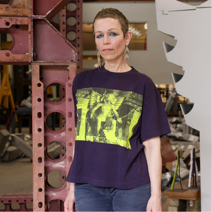 Carol Bove at her studio. Photo by Thomas Dozol.